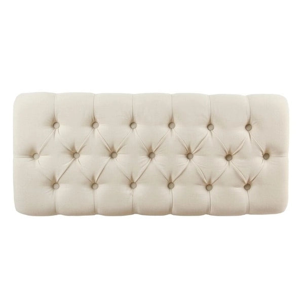 Banc de rangement capitonné