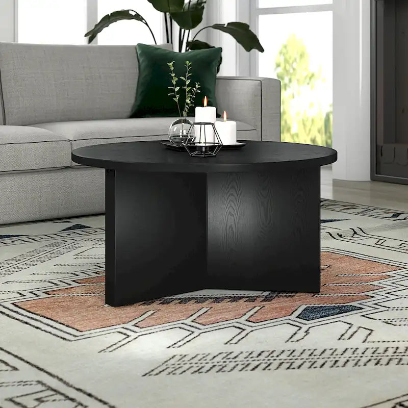 Table basse ronde de 32 pouces de large