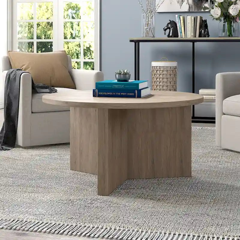 Table basse ronde de 32 pouces de large