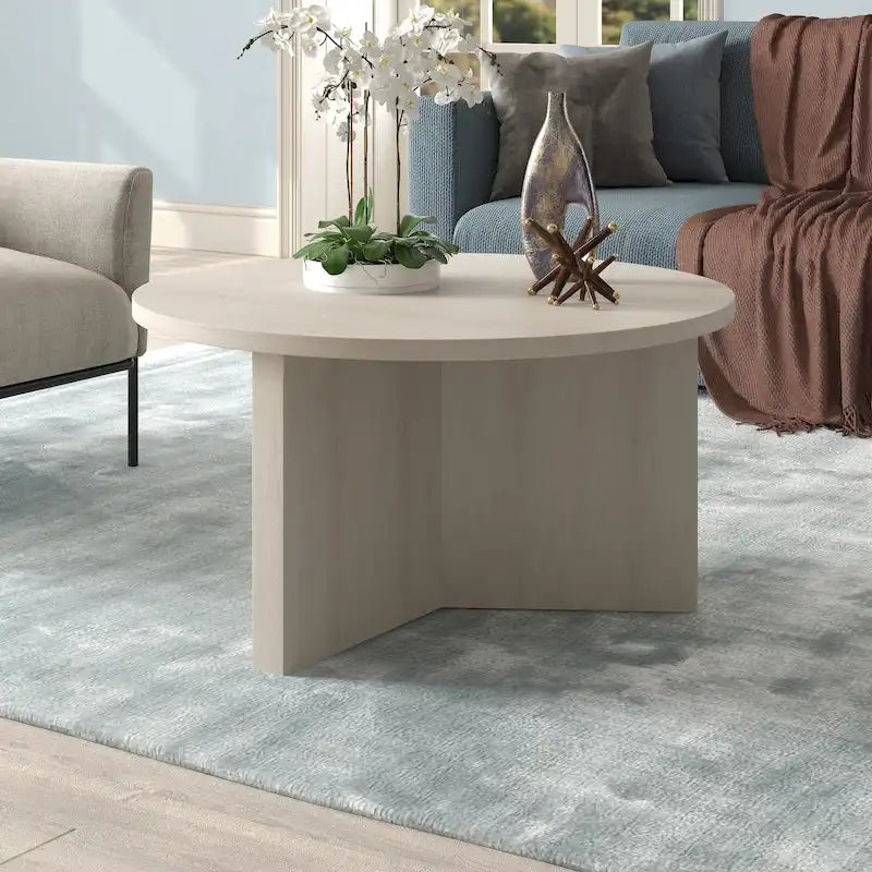 Table basse ronde de 32 pouces de large