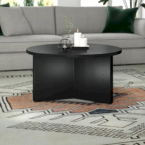 Table basse ronde de 32 pouces de large