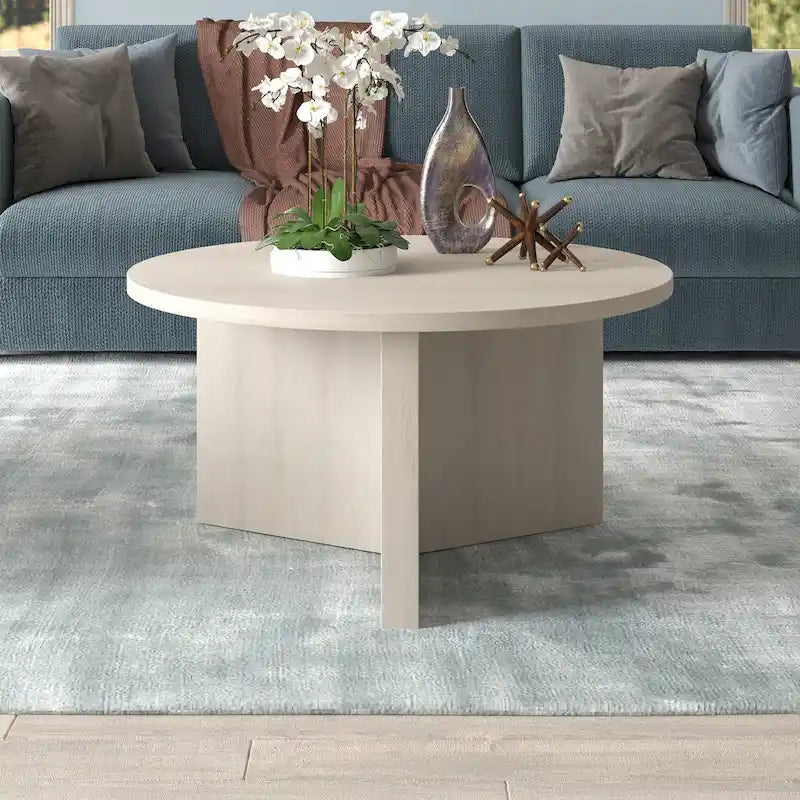 Table basse ronde de 32 pouces de large
