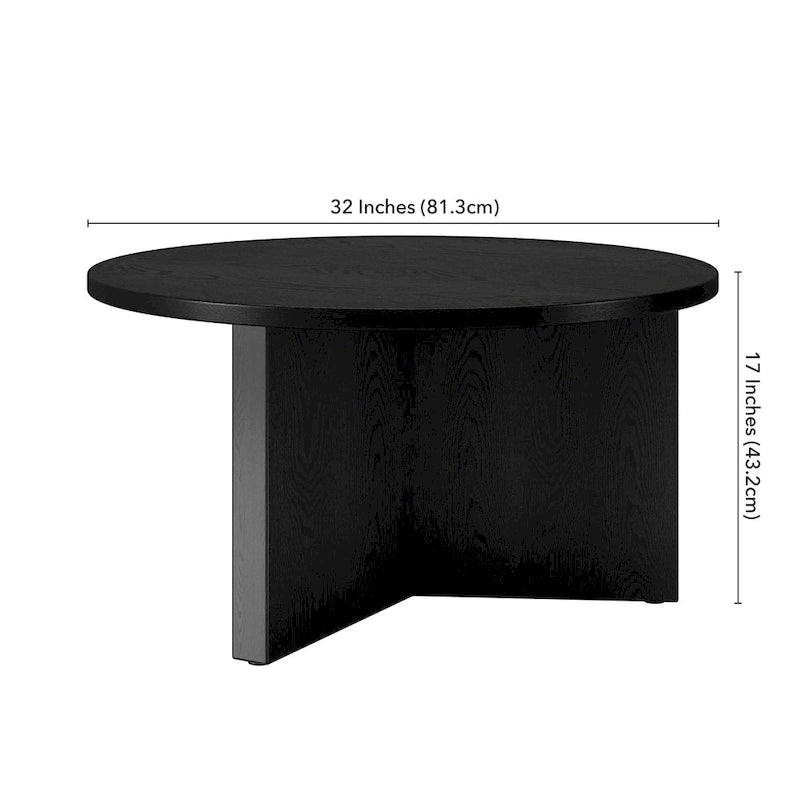 Table basse ronde de 32 pouces de large