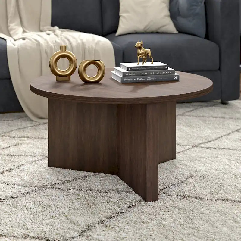 Table basse ronde de 32 pouces de large