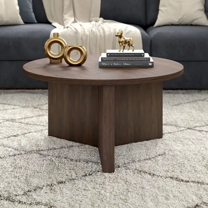 Table basse ronde de 32 pouces de large