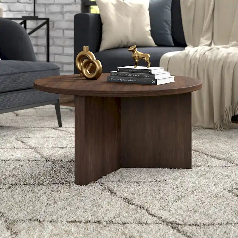 Table basse ronde de 32 pouces de large