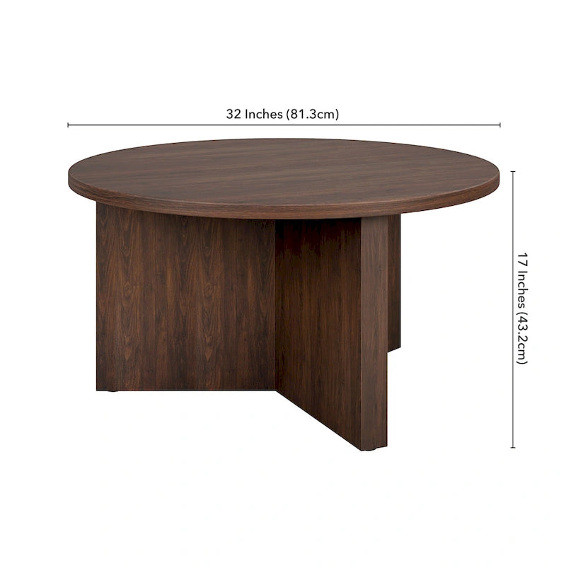 Table basse ronde de 32 pouces de large