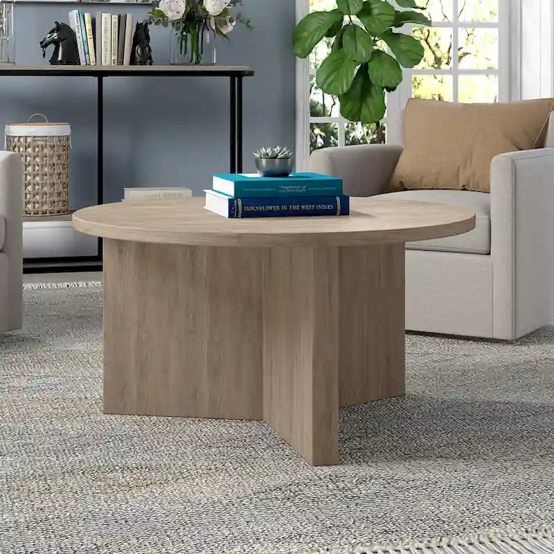 Table basse ronde de 32 pouces de large