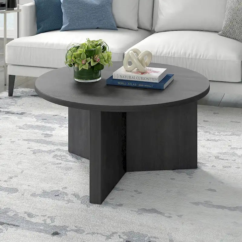 Table basse ronde de 32 pouces de large