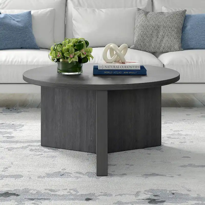 Table basse ronde de 32 pouces de large