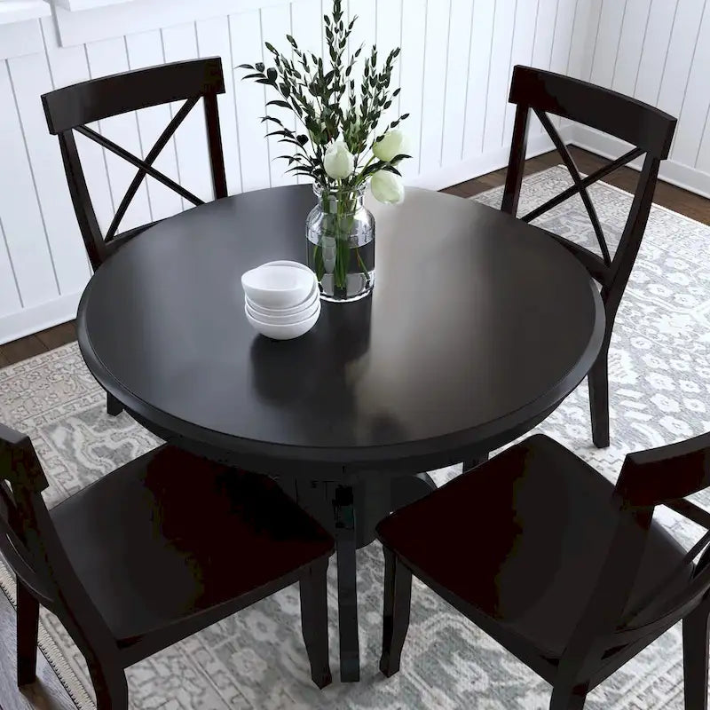 Table à manger ronde à pied central de 42 pouces (table seule)
