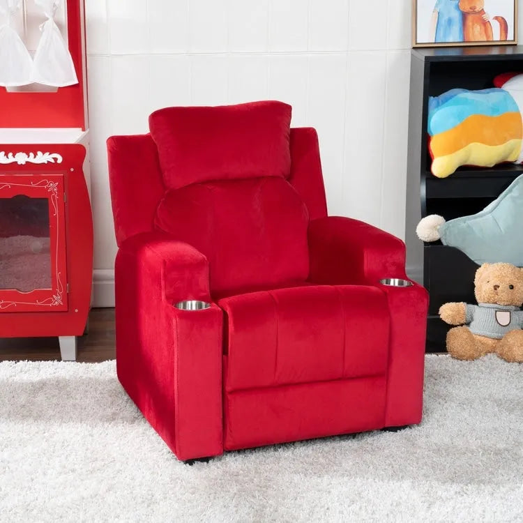 Sièges Magiques pour Super-Héros et Princesses, Fauteuil Inclinable Super Deluxe pour Enfants avec Repose-Pieds, Appui-Tête, 2 Porte-Gobelets