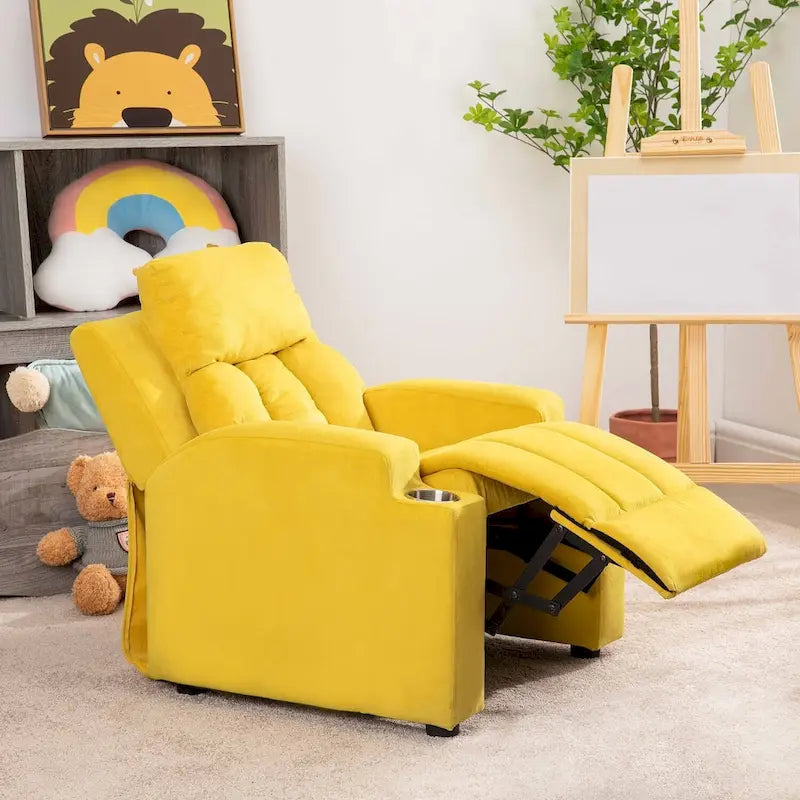 Sièges Magiques pour Super-Héros et Princesses, Fauteuil Inclinable Super Deluxe pour Enfants avec Repose-Pieds, Appui-Tête, 2 Porte-Gobelets
