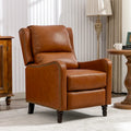 Fauteuil inclinable en cuir avec dossier - Chaise confortable pour salon