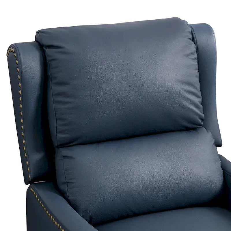 Fauteuil inclinable en cuir avec dossier - Chaise confortable pour salon
