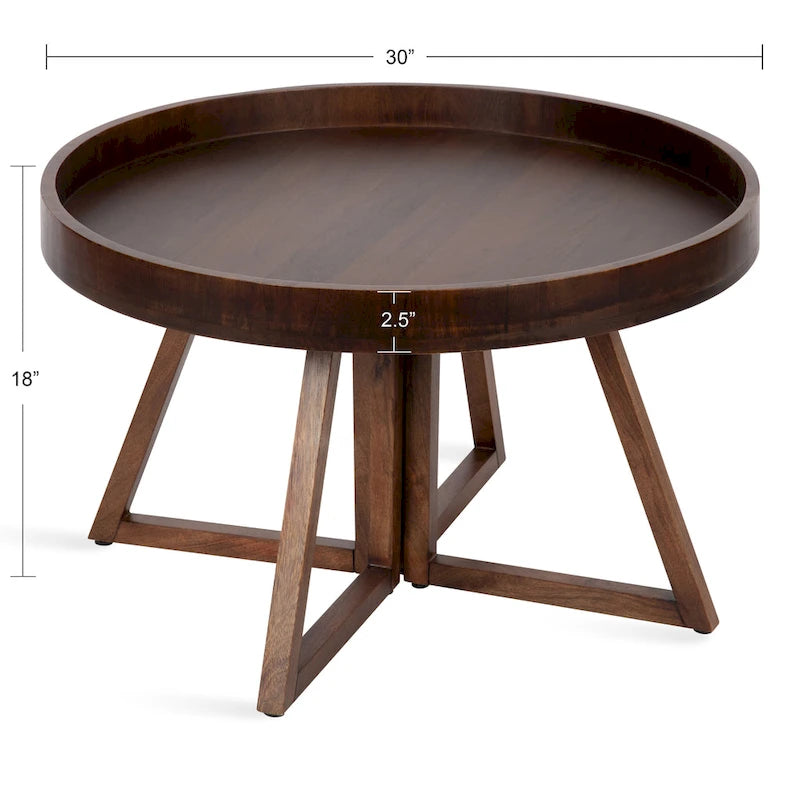 Table basse ronde de 30 pouces - 30 de diamètre