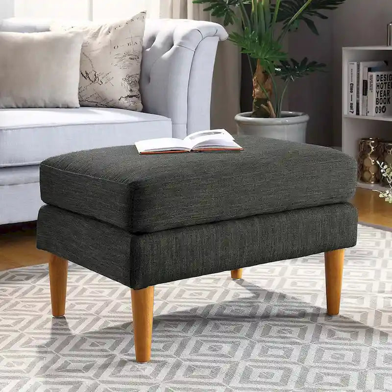Ottoman de style Mid-Century Convenience Concepts
