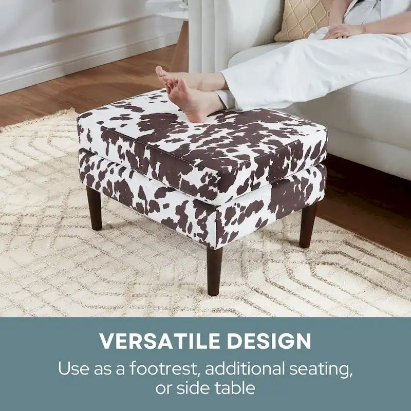 Ottoman de style Mid-Century Convenience Concepts