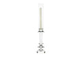 Ensemble de bougeoirs en cristal avec base dimensionnelle et couvercle transparent pour n'importe quelle pièce
