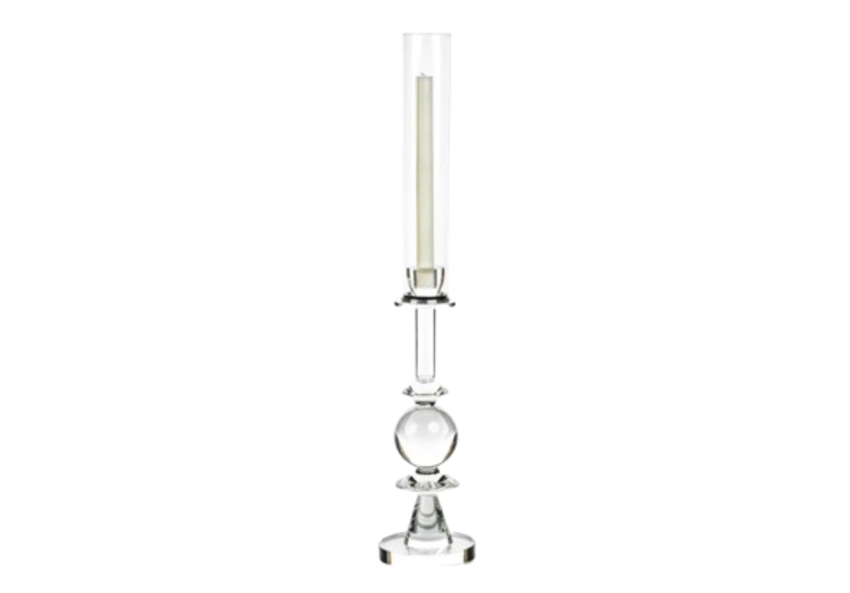 Ensemble de bougeoirs en cristal avec base dimensionnelle et couvercle transparent pour n'importe quelle pièce