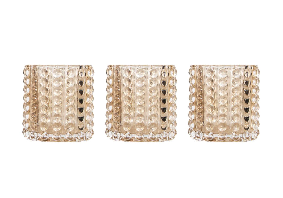 Vase en verre texturé ambré avec motif à bulles pour le salon