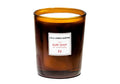 Bougie en verre Coastal parfumée Vague & Monoi pour entrée et salon