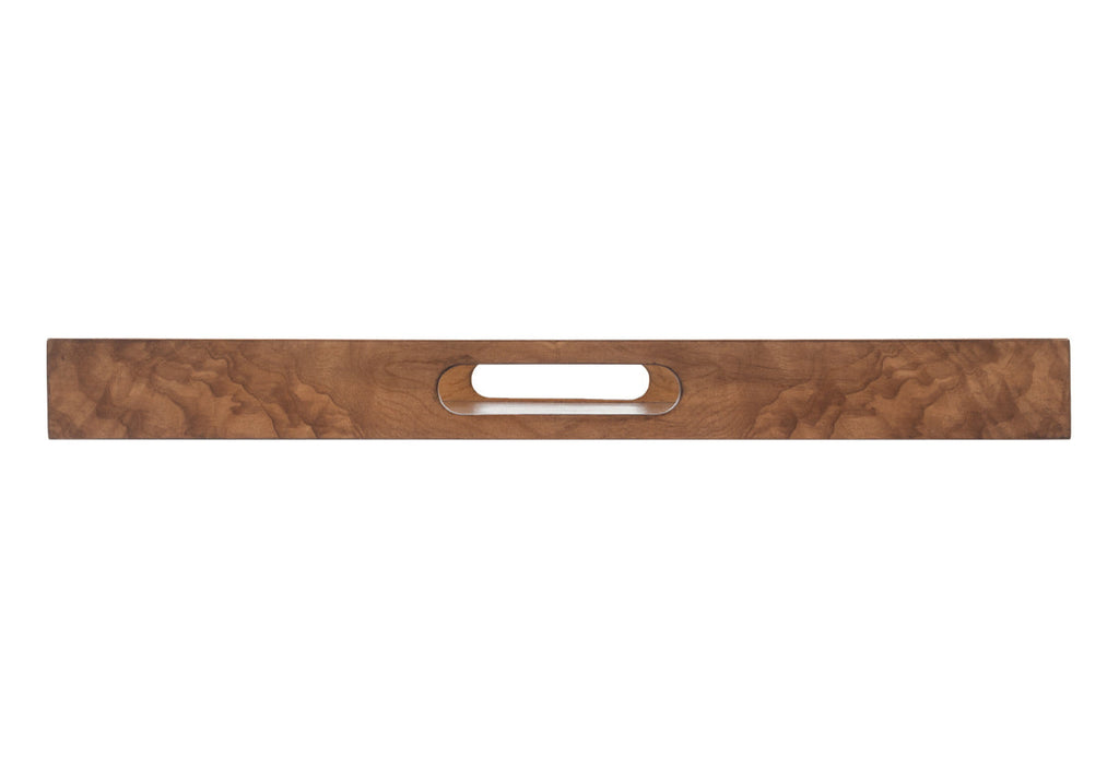Plateau en bois de loupe avec grain naturel luxueux pour coiffeuse et chariot de bar