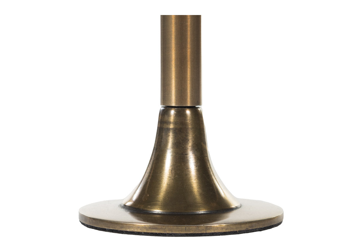 Chandelier Orbe Vintage-Moderne en Laiton avec Base Trompette pour Manteaux de Cheminée et Étagères