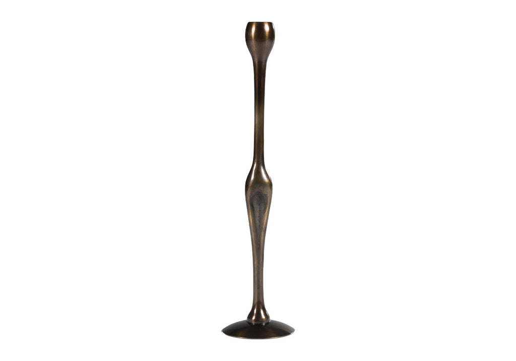 Bougeoir Figuratif en Bronze et Laiton à Forme Sculpturale Chic Années 70 pour Cheminée et Console