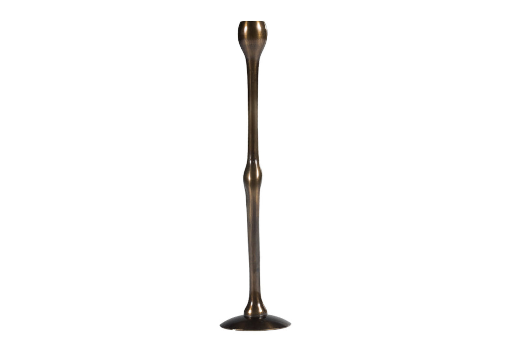 Bougeoir Figuratif en Bronze et Laiton à Forme Sculpturale Chic Années 70 pour Cheminée et Console