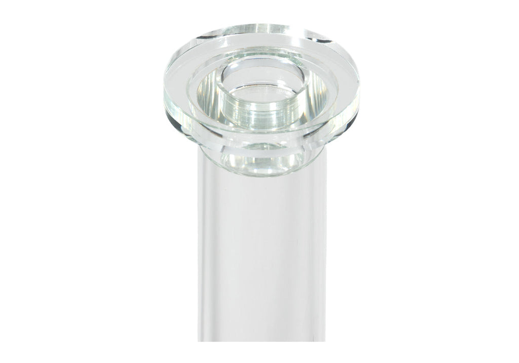 Ensemble de chandeliers élégants en cristal avec forme cylindrique pour cheminée et table à manger