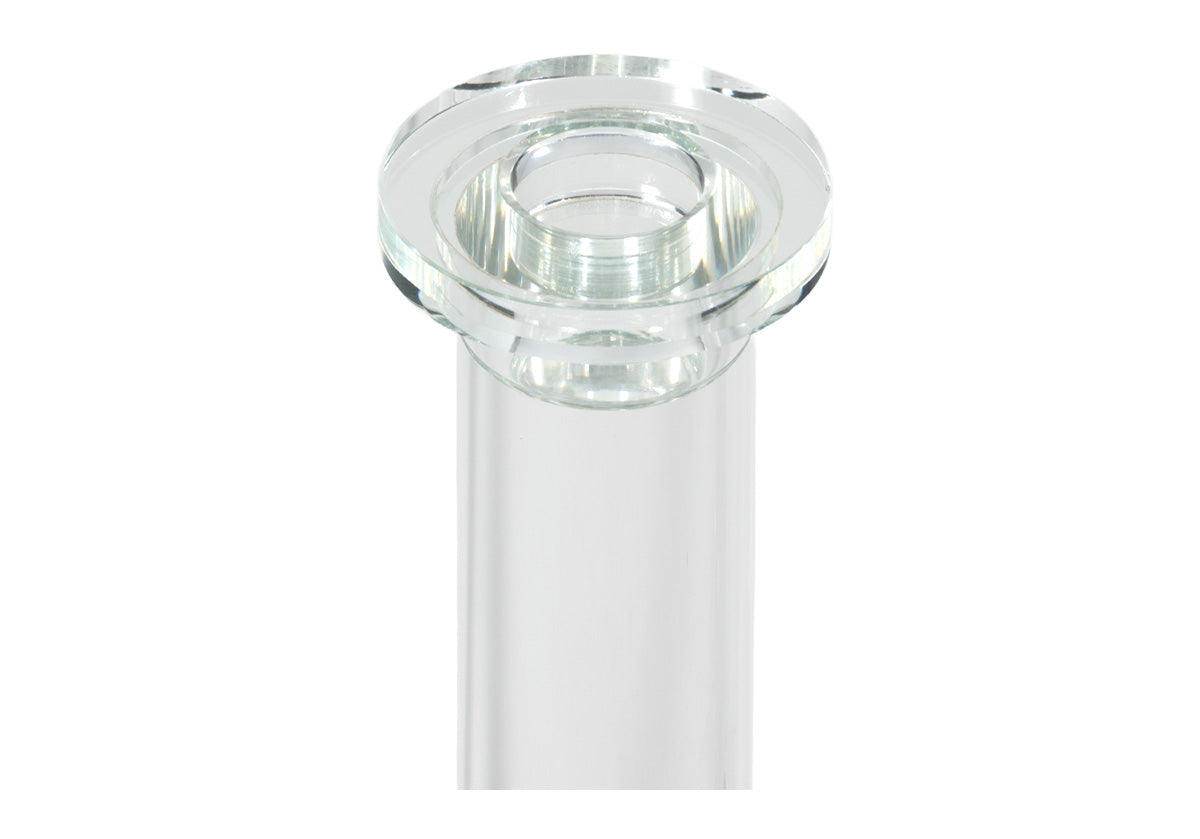 Ensemble de chandeliers élégants en cristal avec forme cylindrique pour cheminée et table à manger