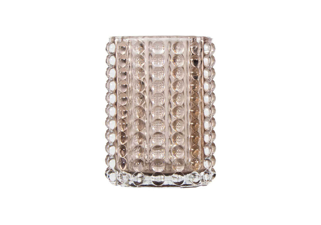 Vase à bulle en verre fumé texturé à picots pour le salon